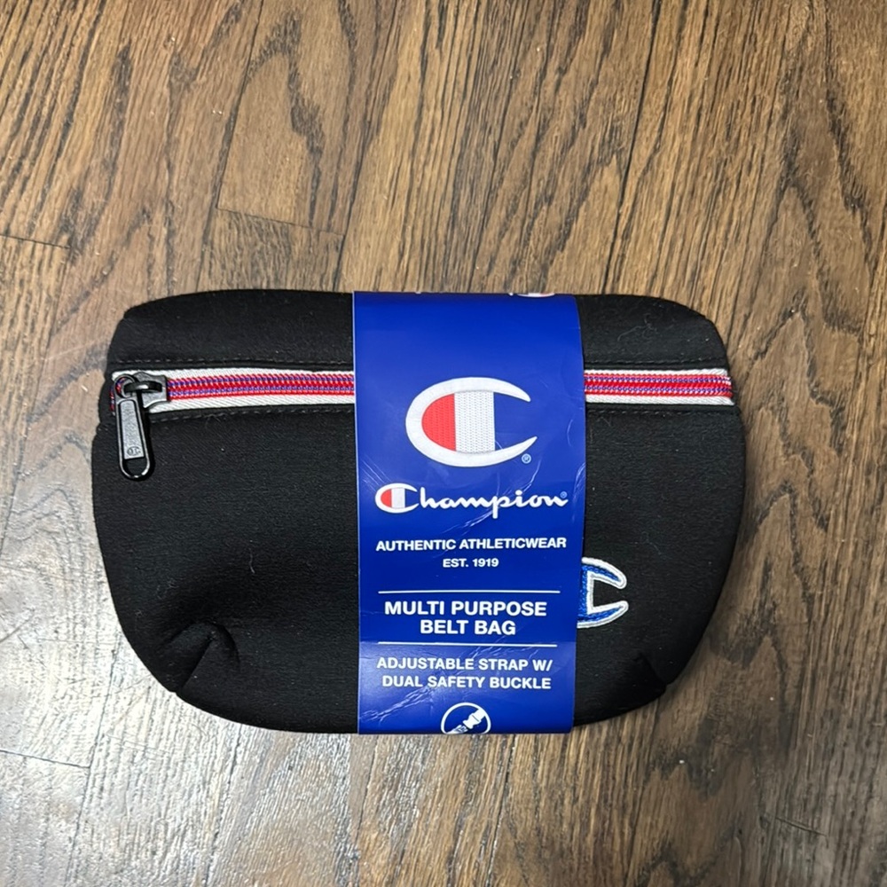 Champion Black Belt Bag with Red Accents